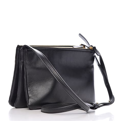 celine lambskin trio crossbody bag|CELINE Lambskin Small Trio Crossbody Bag Smoke.